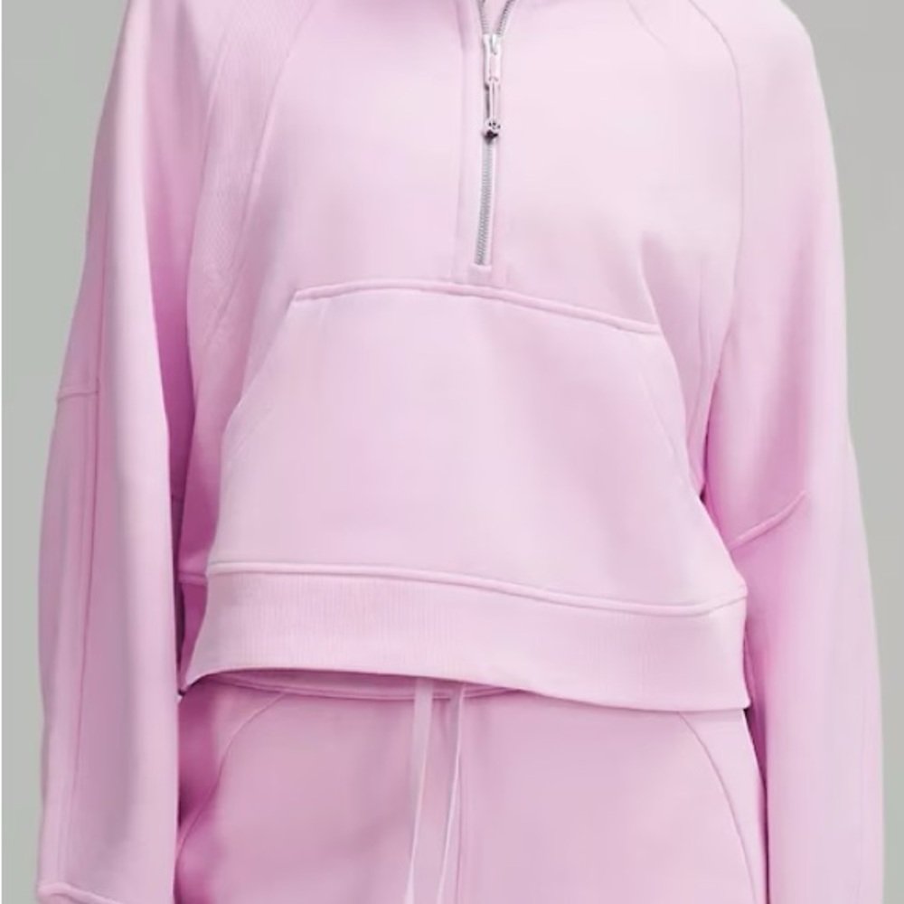 Lululemon Pink Half-Zip Hoodie